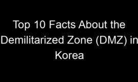 Top 10 Facts About the Demilitarized Zone (DMZ) in Korea