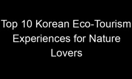 Top 10 Korean Eco-Tourism Experiences for Nature Lovers