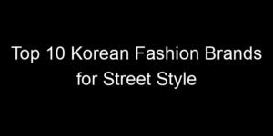 Read more about the article Top 10 Korean Fashion Brands for Street Style