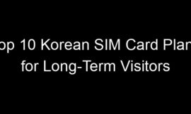 Top 10 Korean SIM Card Plans for Long-Term Visitors