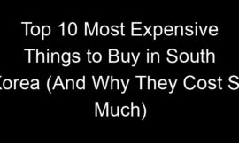 Top 10 Most Expensive Things to Buy in South Korea (And Why They Cost So Much)