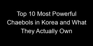 Read more about the article Top 10 Most Powerful Chaebols in Korea and What They Actually Own