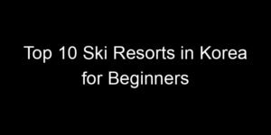 Read more about the article Top 10 Ski Resorts in Korea for Beginners