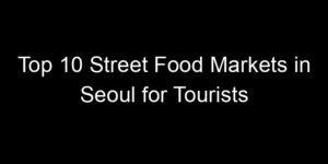 Read more about the article Top 10 Street Food Markets in Seoul for Tourists