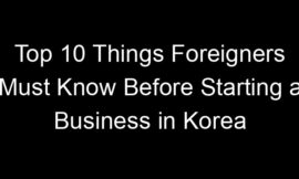 Top 10 Things Foreigners Must Know Before Starting a Business in Korea