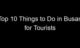 Top 10 Things to Do in Busan for Tourists