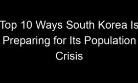 Top 10 Ways South Korea Is Preparing for Its Population Crisis