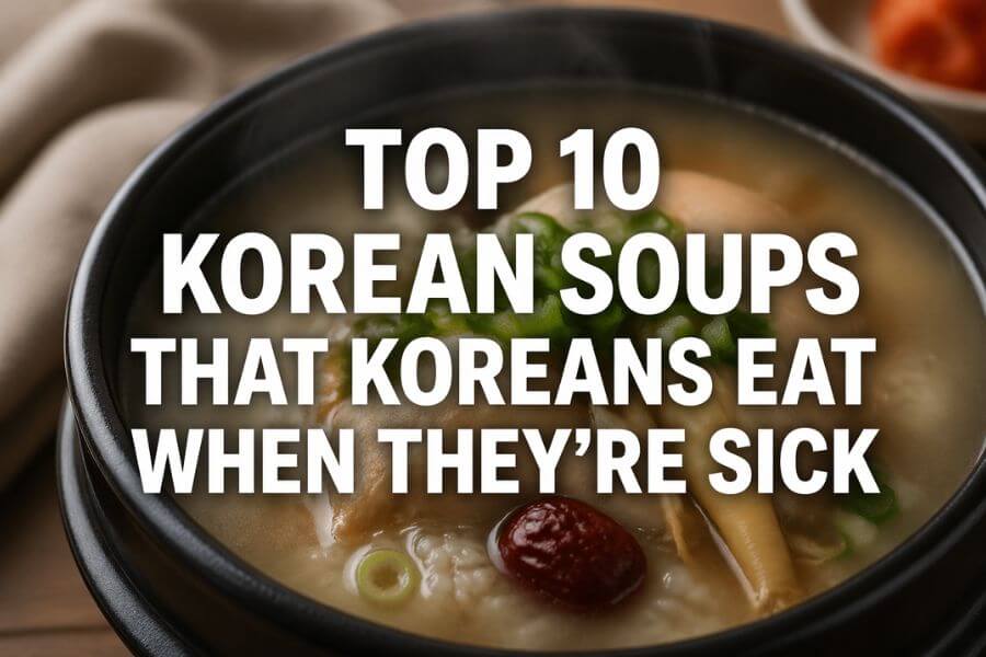 Top 10 Korean Soups That Koreans Eat When They're Sick toptenkr