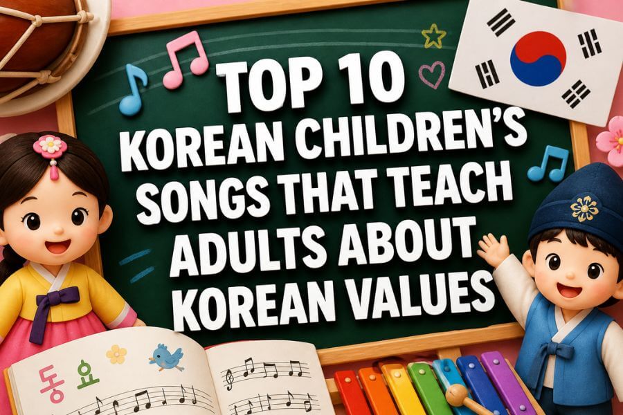 Read more about the article Top 10 Korean Children’s Songs That Teach Adults About Korean Values