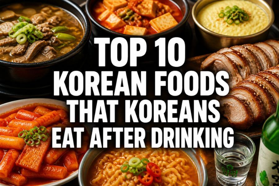 Top 10 Korean Foods That Koreans Eat After Drinking toptenkr