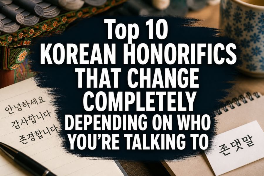 Top 10 Korean Honorifics That Change Completely Depending on Who You're Talking To toptenkr
