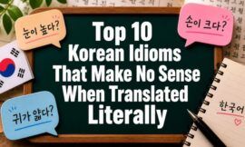 Top 10 Korean Idioms That Make No Sense When Translated Literally