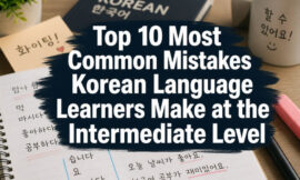 Top 10 Most Common Mistakes Korean Language Learners Make at the Intermediate Level