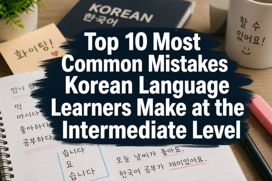 Top 10 Most Common Mistakes Korean Language Learners Make at the Intermediate Level toptenkr