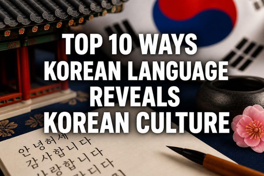 Top 10 Ways Korean Language Reveals Korean Culture toptenkr